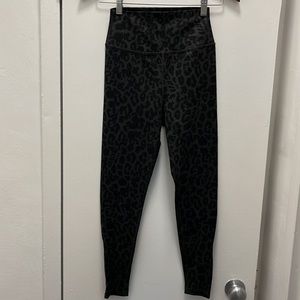 LNA Leopard Zipper Legging Size Small